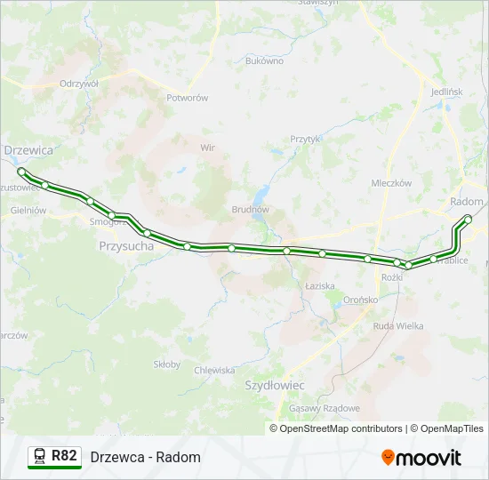 R82 Train Line Map