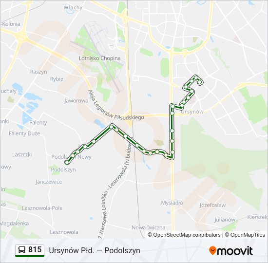 815 Bus Line Map