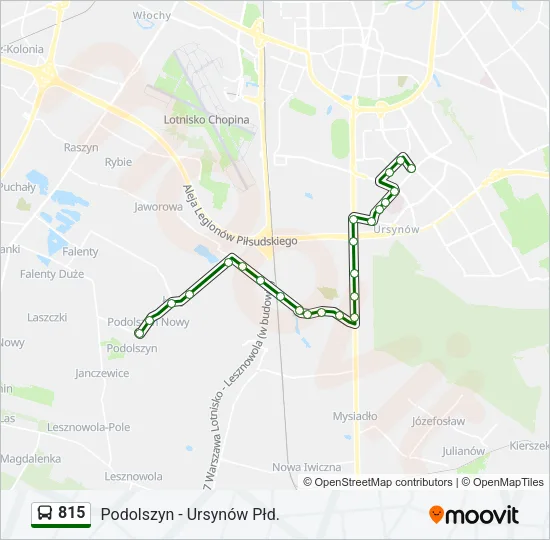 815 Bus Line Map