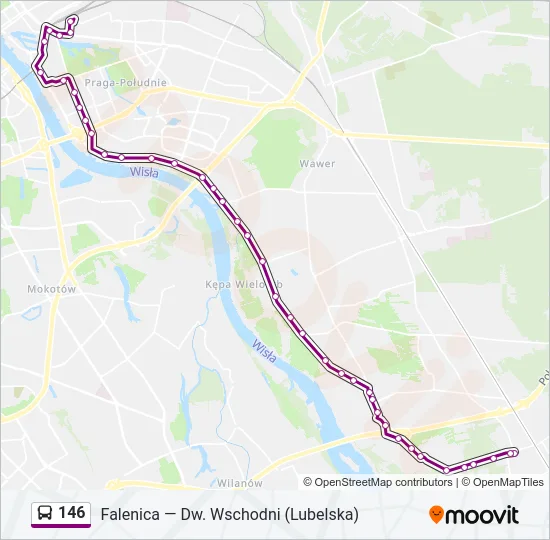 146 Bus Line Map