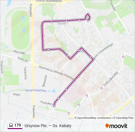 Автобус 179: карта маршрута