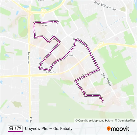 Автобус 179: карта маршрута