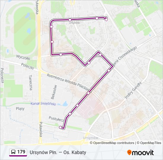 179 Bus Line Map