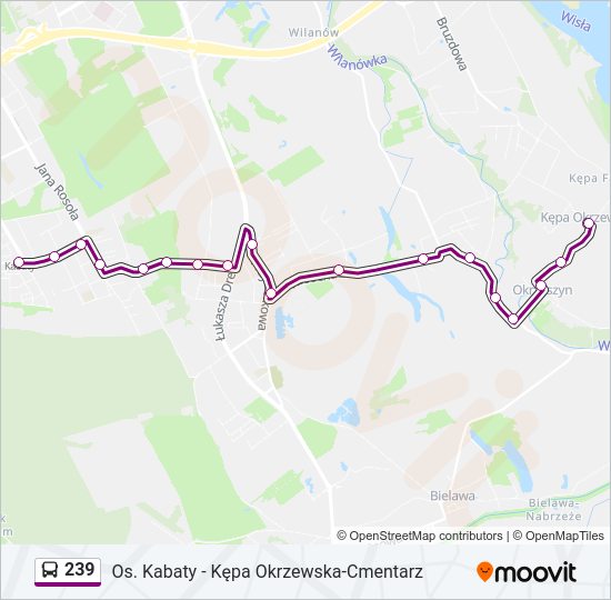 239 bus Line Map