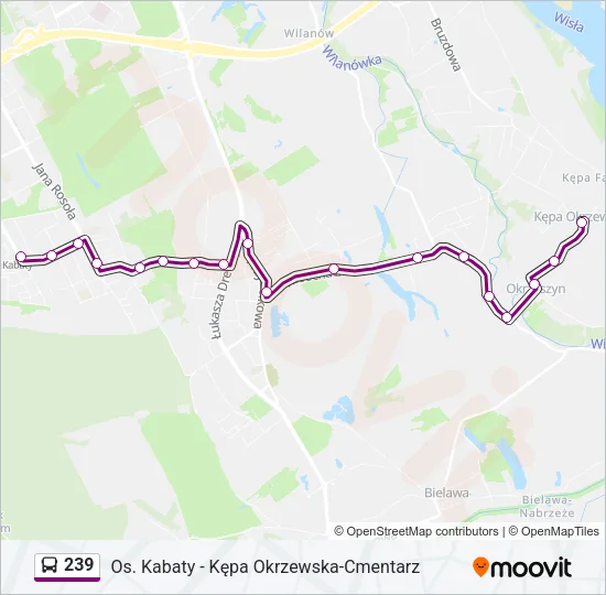 Автобус 239: карта маршрута