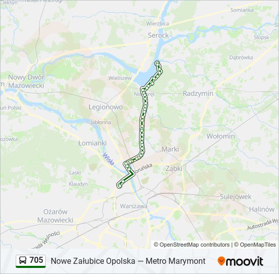 Автобус 705 маршрут остановки