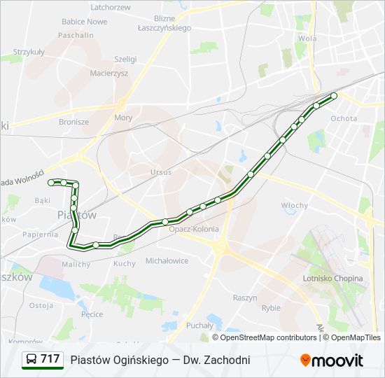 717 Bus Line Map