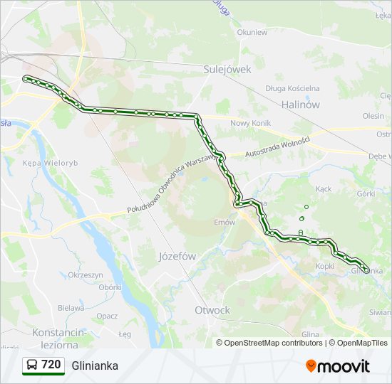 720 bus Line Map