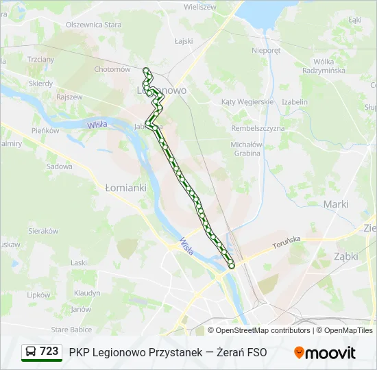 723 Bus Line Map