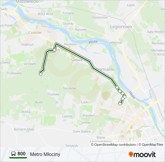 800 bus Line Map