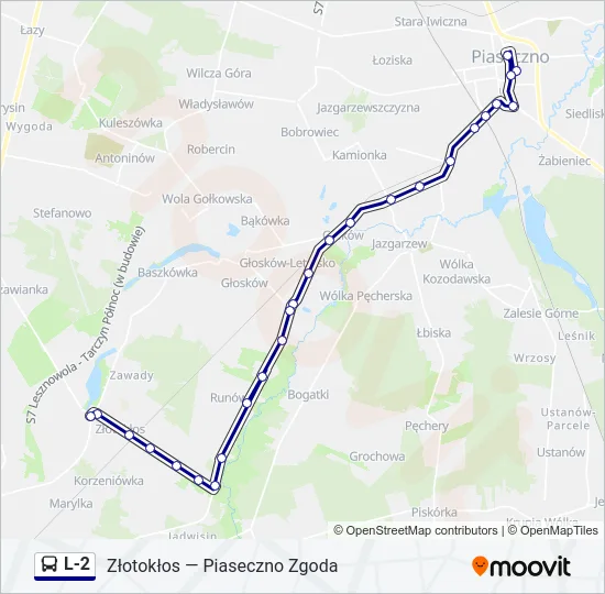 L-2 Bus Line Map