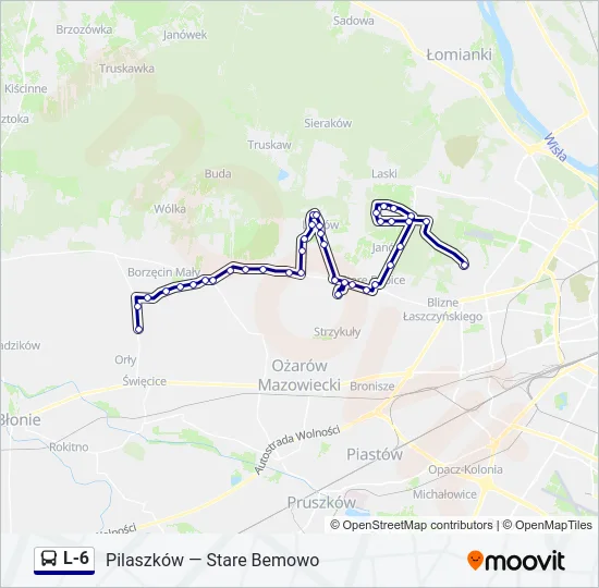 L-6 Bus Line Map