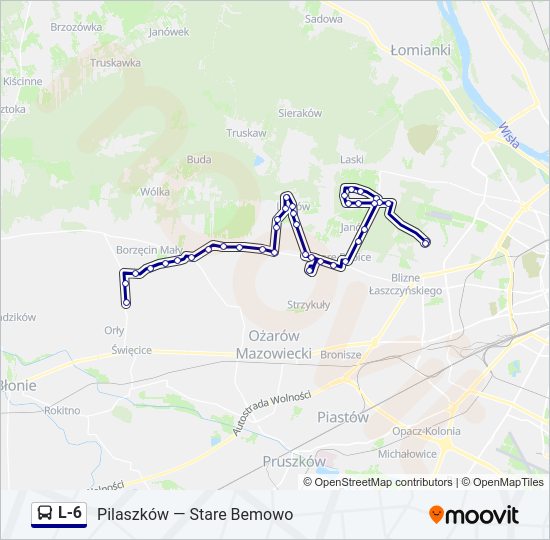 L-6 Bus Line Map