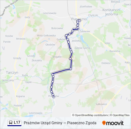 L17 Bus Line Map