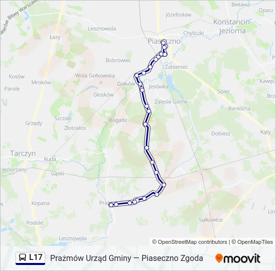 L17 Bus Line Map
