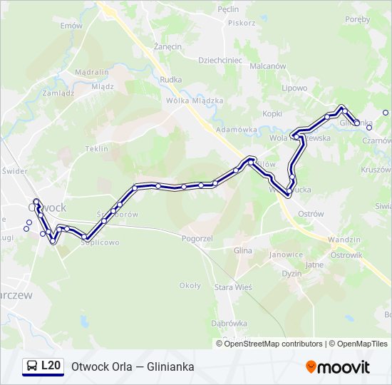 L20 Bus Line Map