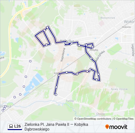 L26 bus Line Map