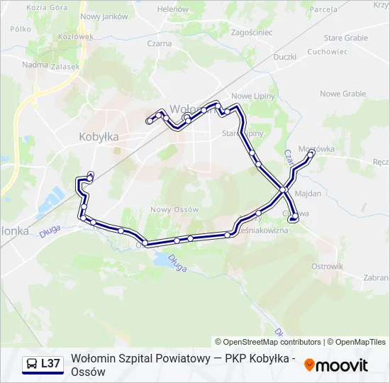 L37 Bus Line Map