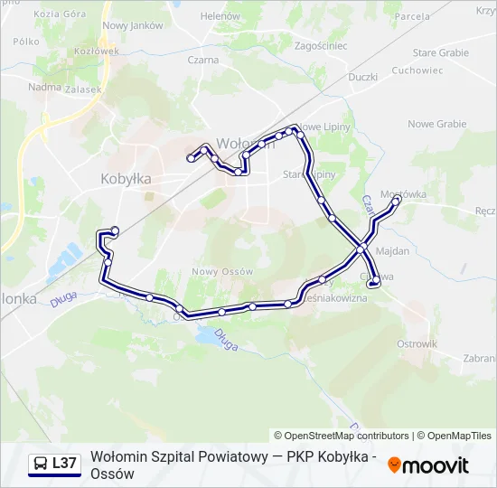 L37 Bus Line Map