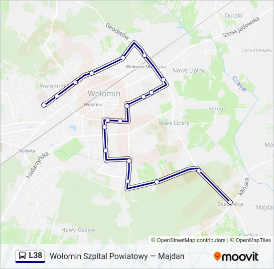 L38 Bus Line Map