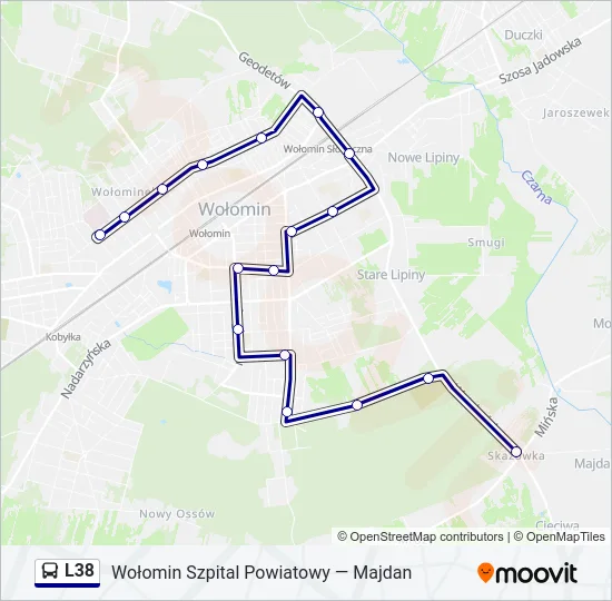 L38 Bus Line Map