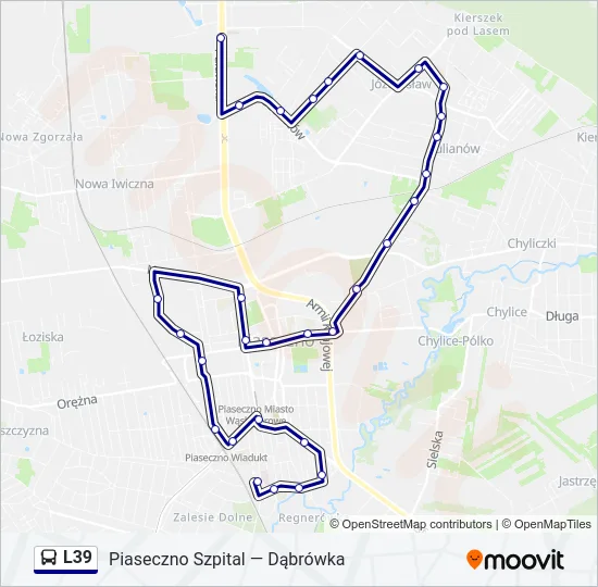 L39 Bus Line Map