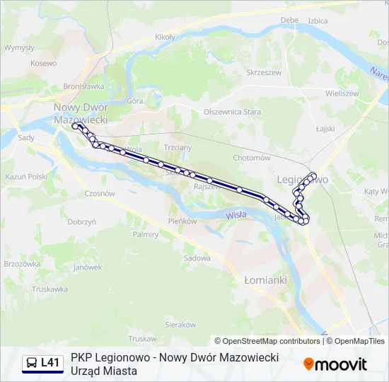 L41 Bus Line Map