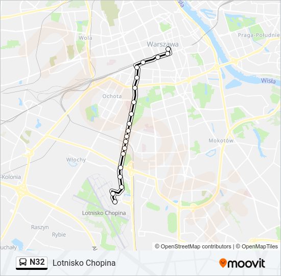 N32 bus Line Map