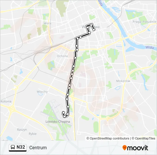 N32 Bus Line Map