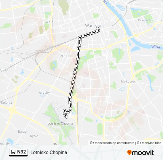 N32 Bus Line Map
