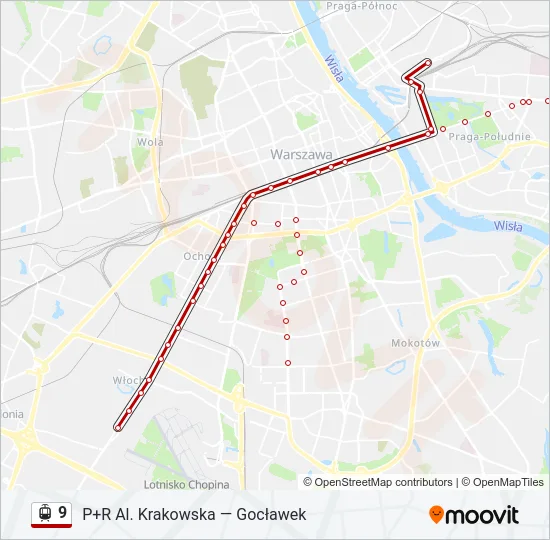 9 Light Rail Line Map