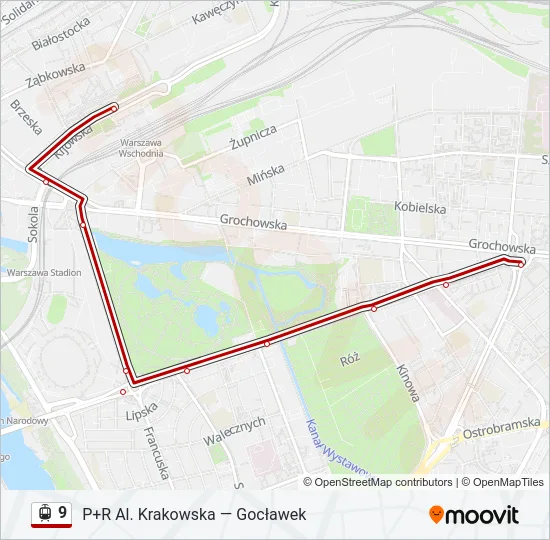 9 Light Rail Line Map