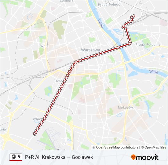 9 light rail Line Map