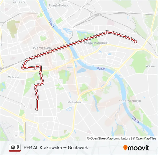9 Light Rail Line Map