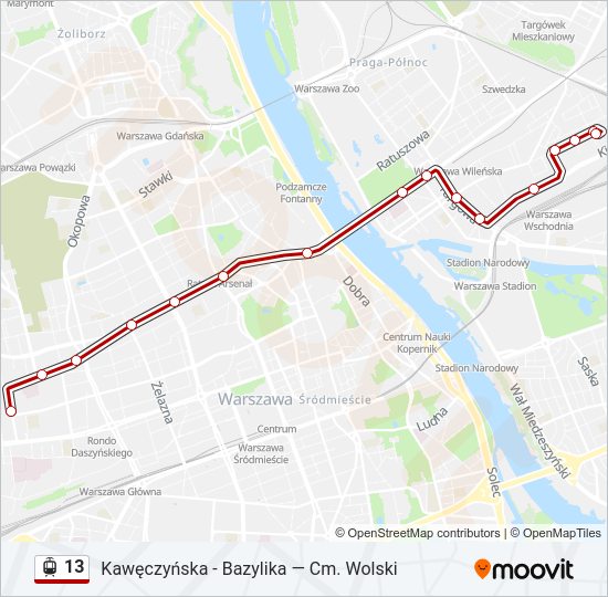 13 light rail Line Map