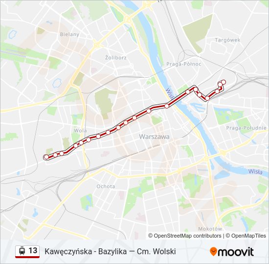 13 light rail Line Map