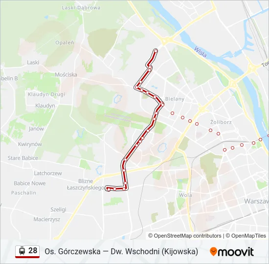 28 Light Rail Line Map