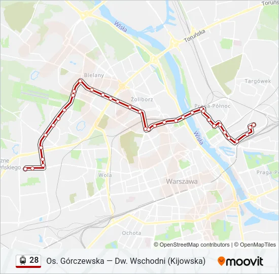 28 Light Rail Line Map