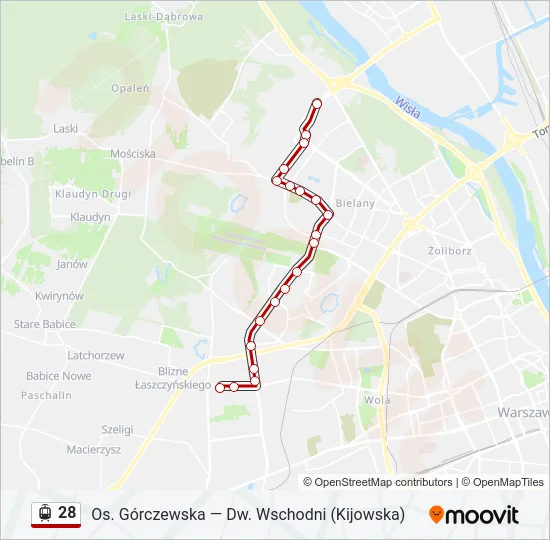 28 Light Rail Line Map