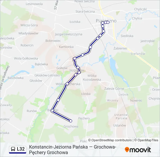L32 Bus Line Map