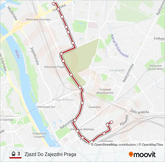 3 Light Rail Line Map