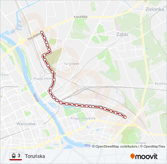 3 light rail Line Map