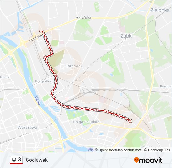 3 light rail Line Map