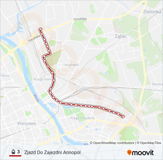 3 light rail Line Map