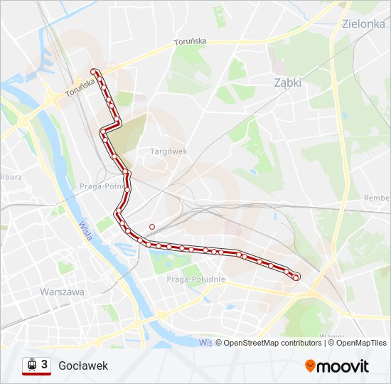 3 light rail Line Map