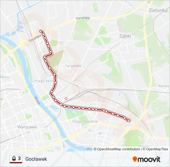 3 Light Rail Line Map