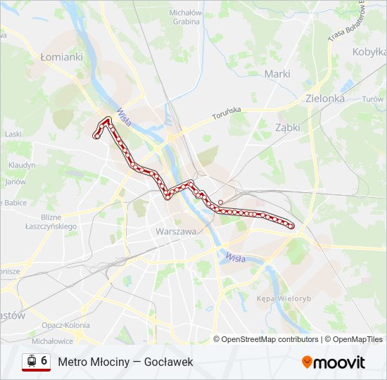 6 light rail Line Map