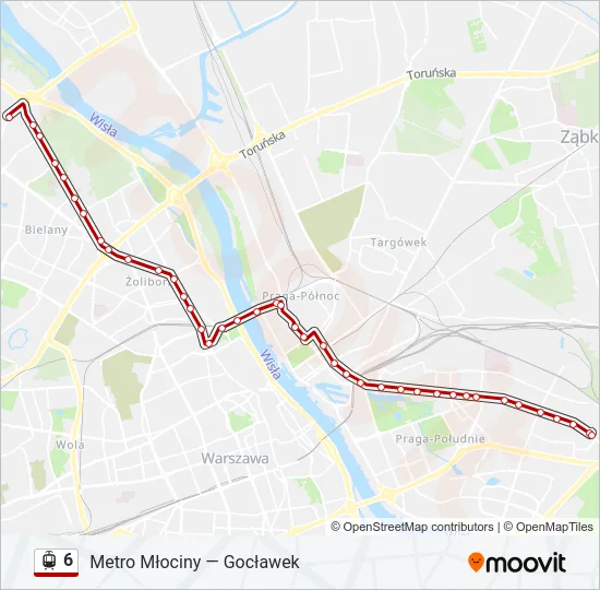 6 Light Rail Line Map
