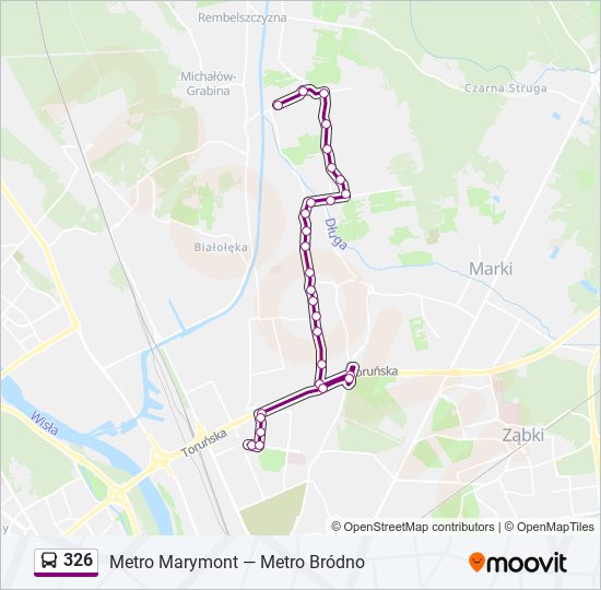 326 Bus Line Map