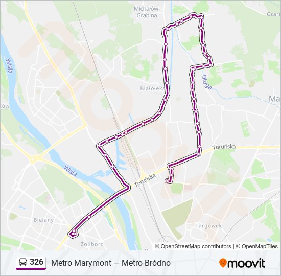 326 bus Line Map